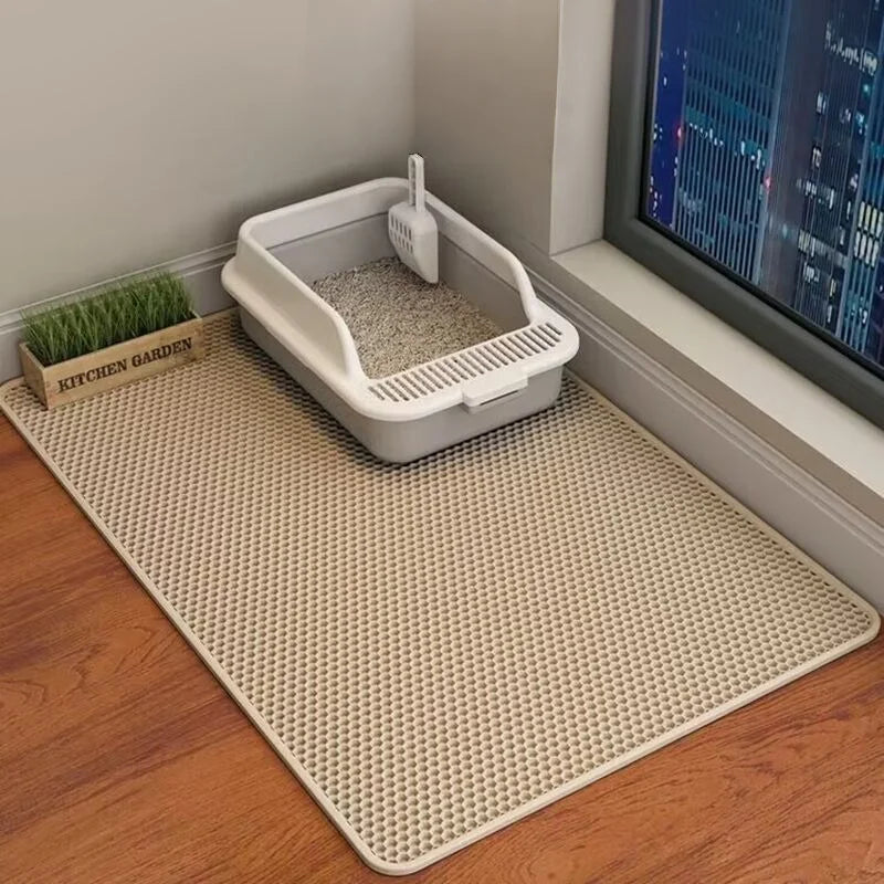 ALFOMBRA IMPERMEABLE PARA ARENERO DE GATOS