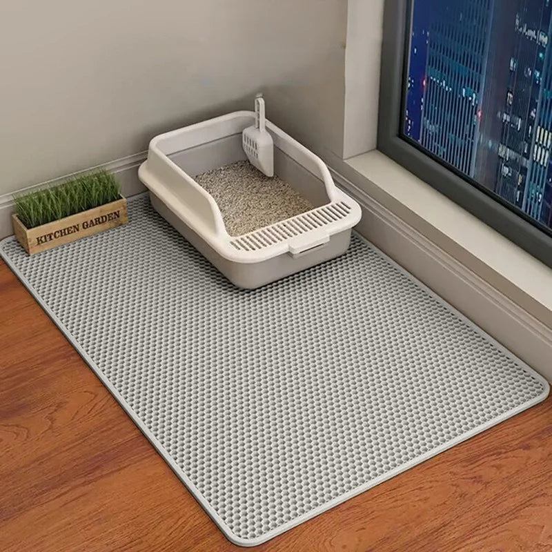ALFOMBRA IMPERMEABLE PARA ARENERO DE GATOS