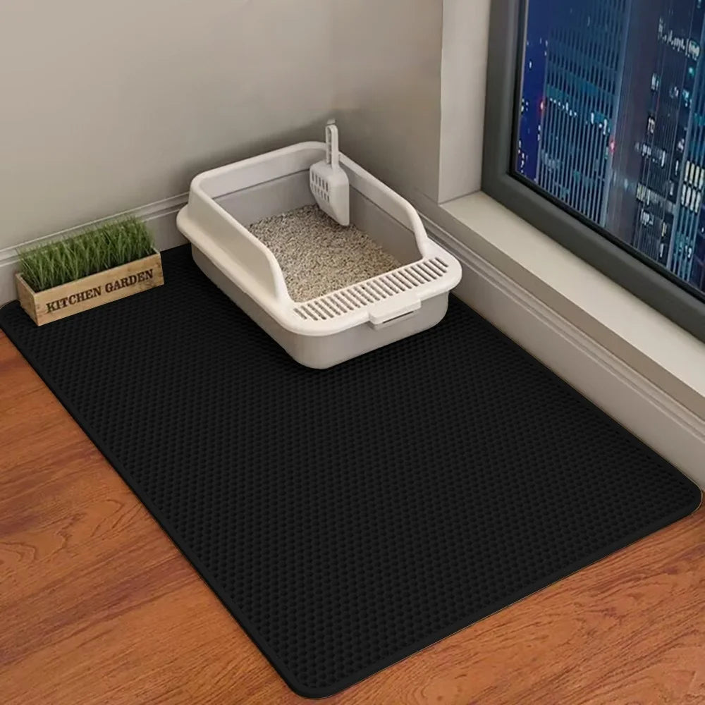 ALFOMBRA IMPERMEABLE PARA ARENERO DE GATOS