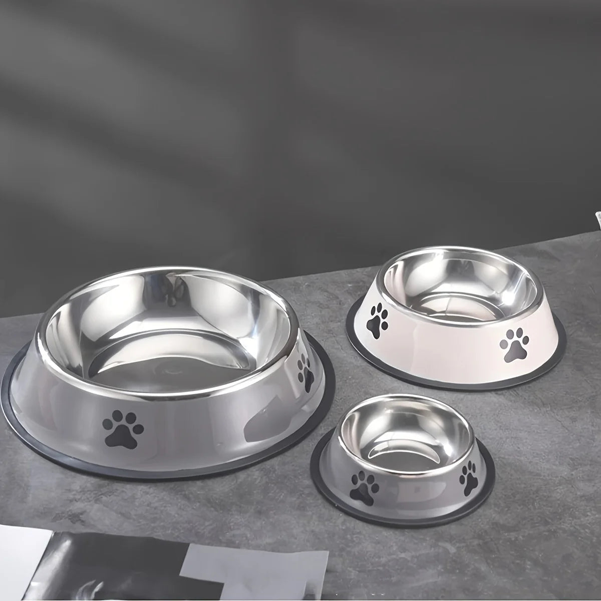 CUENCO DE ACERO INOXIDABLE PARA MASCOTAS